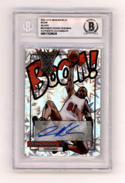 Dennis Rodman 2024 Hits Memorabilia BOOM Silver Signed BGS BAS Auto Bulls0