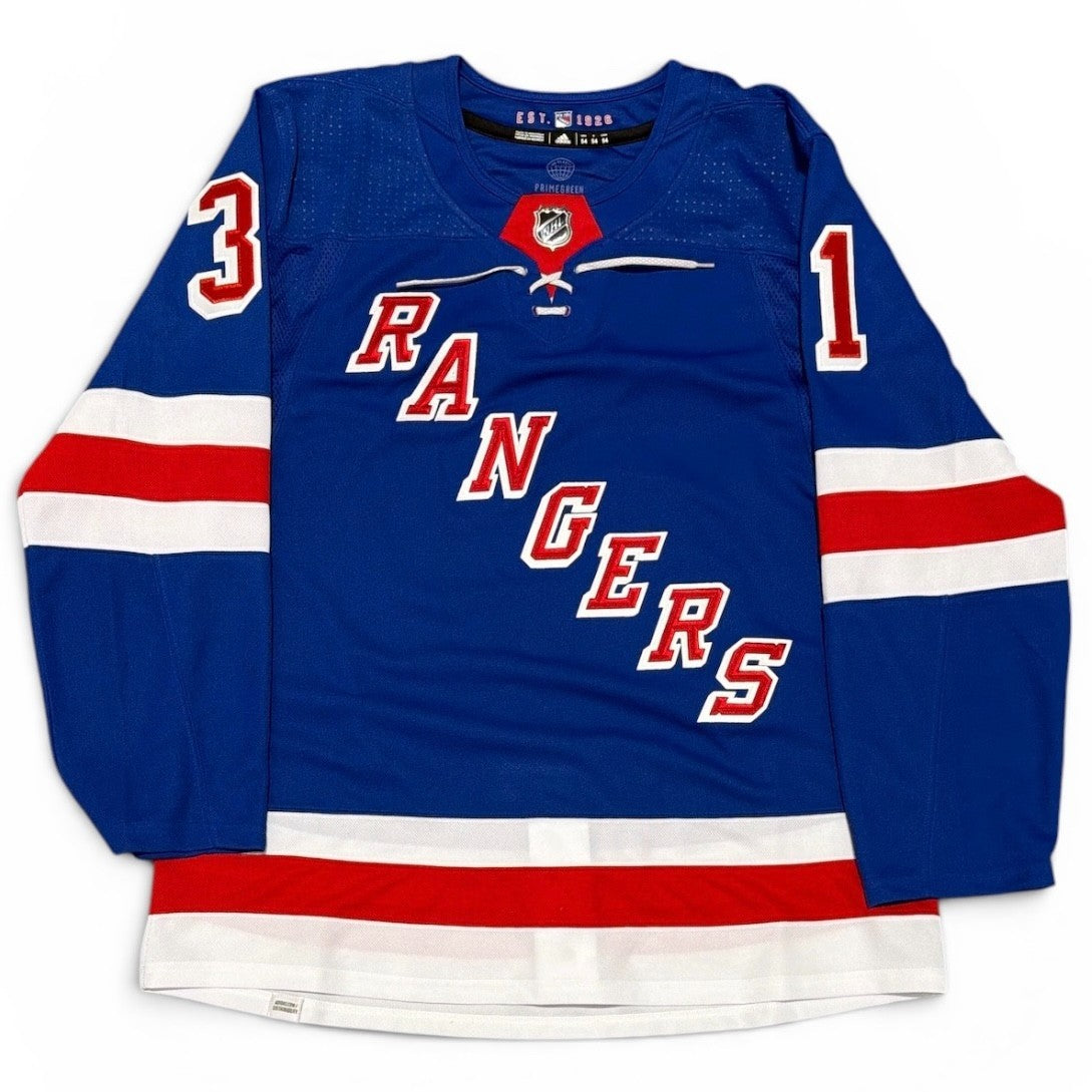 Igor Shesterkin Signed New York Rangers Blue Adidas Jersey FANATICS COA2