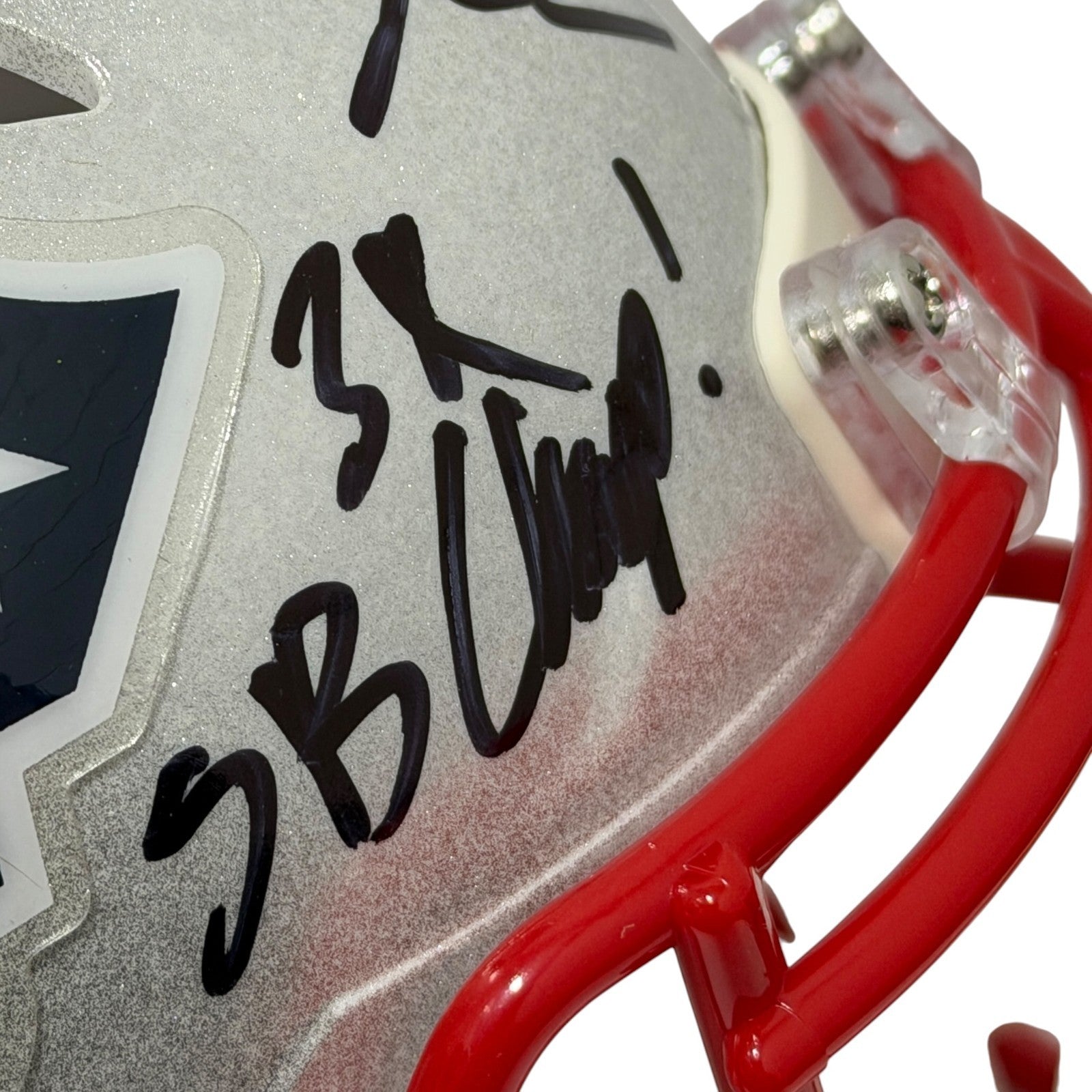 Ted Johnson Signed Patriots Speed Mini Helmet w/ 3x SB Champ JSA Witness COA2