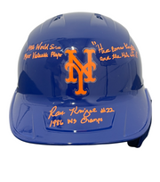 Ray Knight Signed Auto Mets Full Size Batting Helmet w Multi Ins Beckett BAS COA0