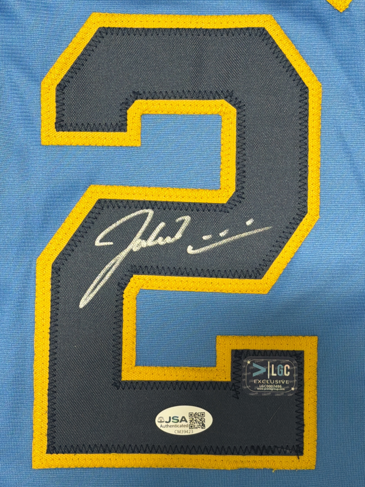 Jacob Misiorowski Signed Milwaukee Brewers Custom Jersey Prova + JSA COA1