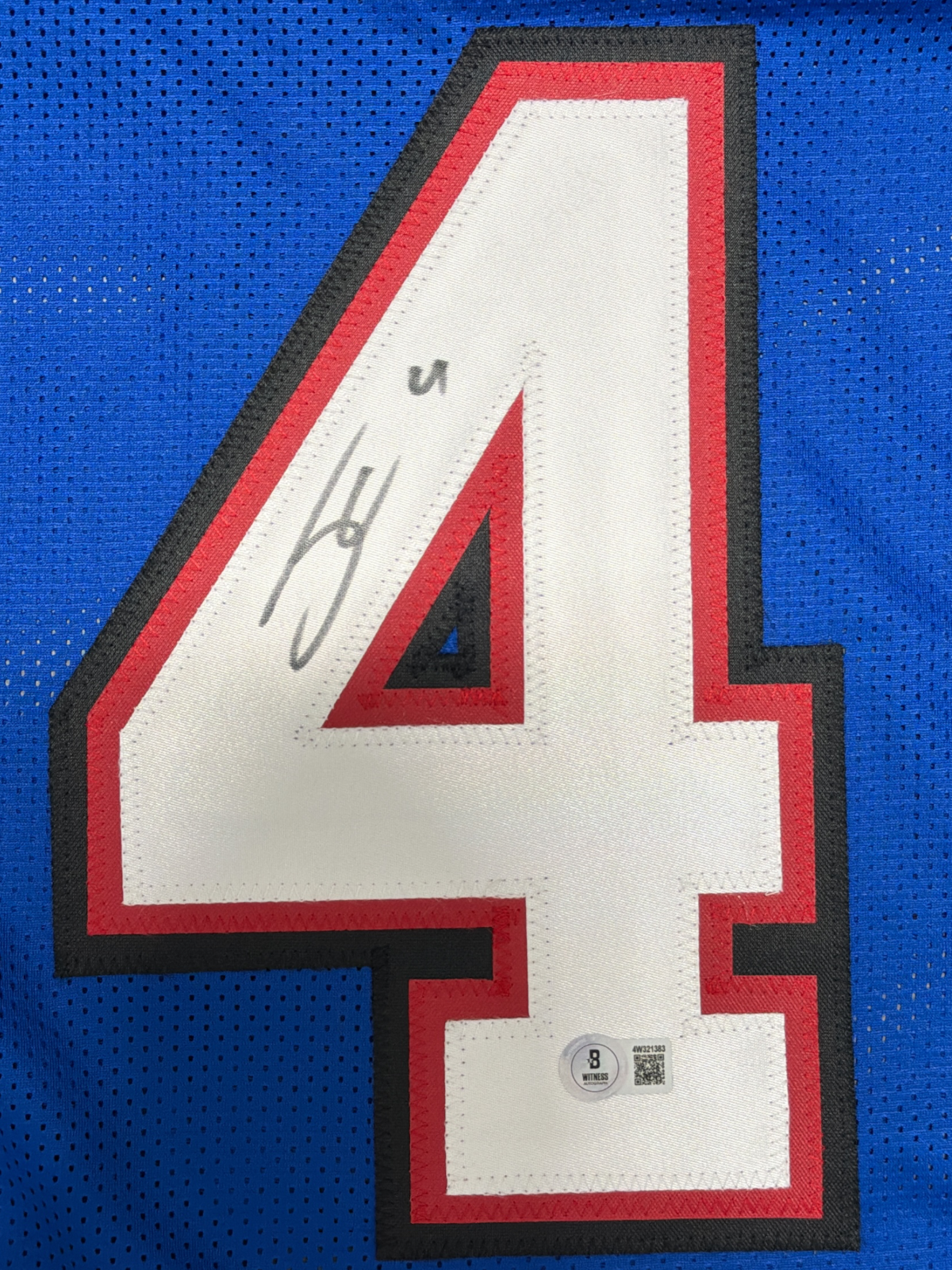 James Cook Signed Autographed Buffalo Bills Custom Jersey Beckett Wit BAS COA2