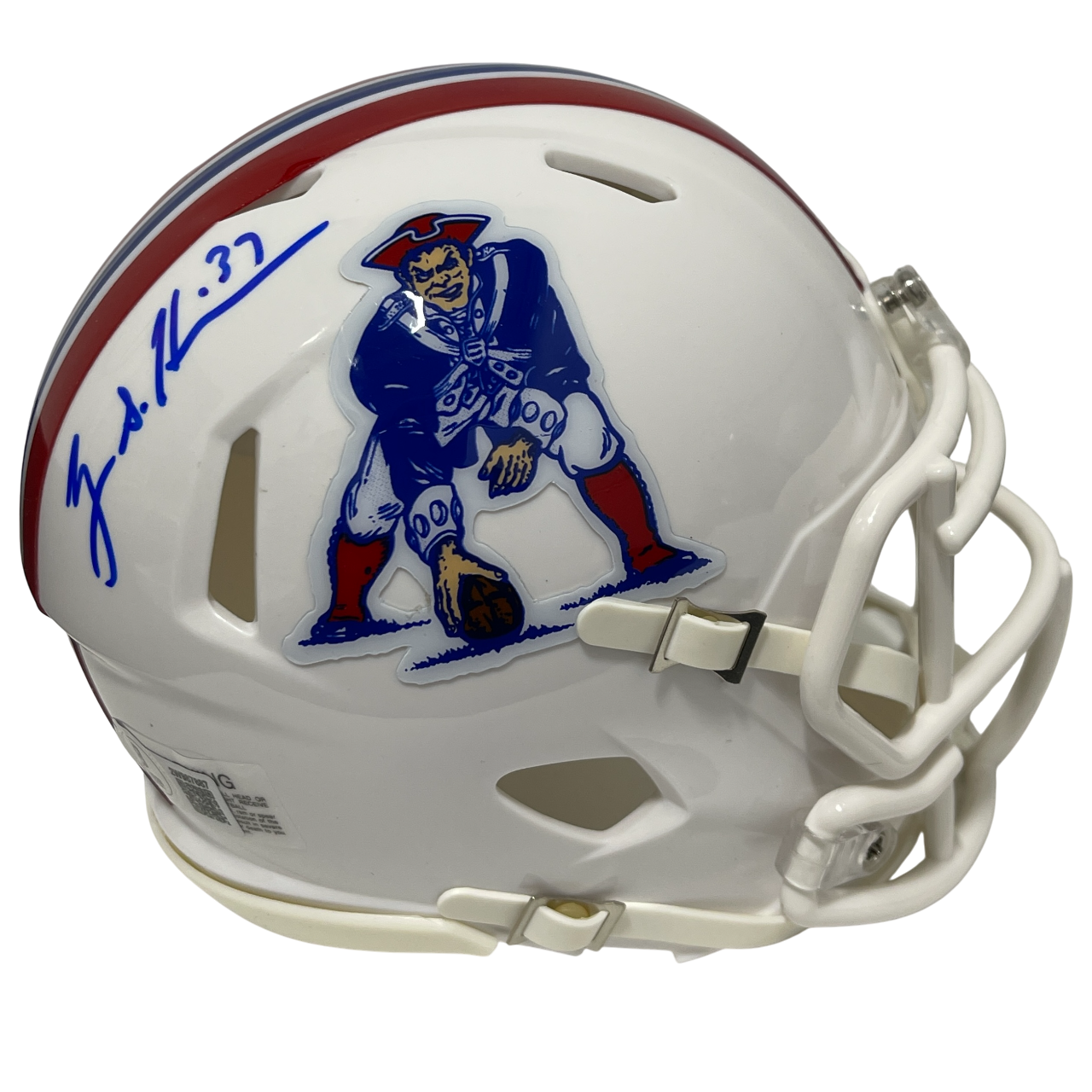 Rodney Harrison Signed New England Patriots TB Mini Helmet Beckett Wit BAS COA0