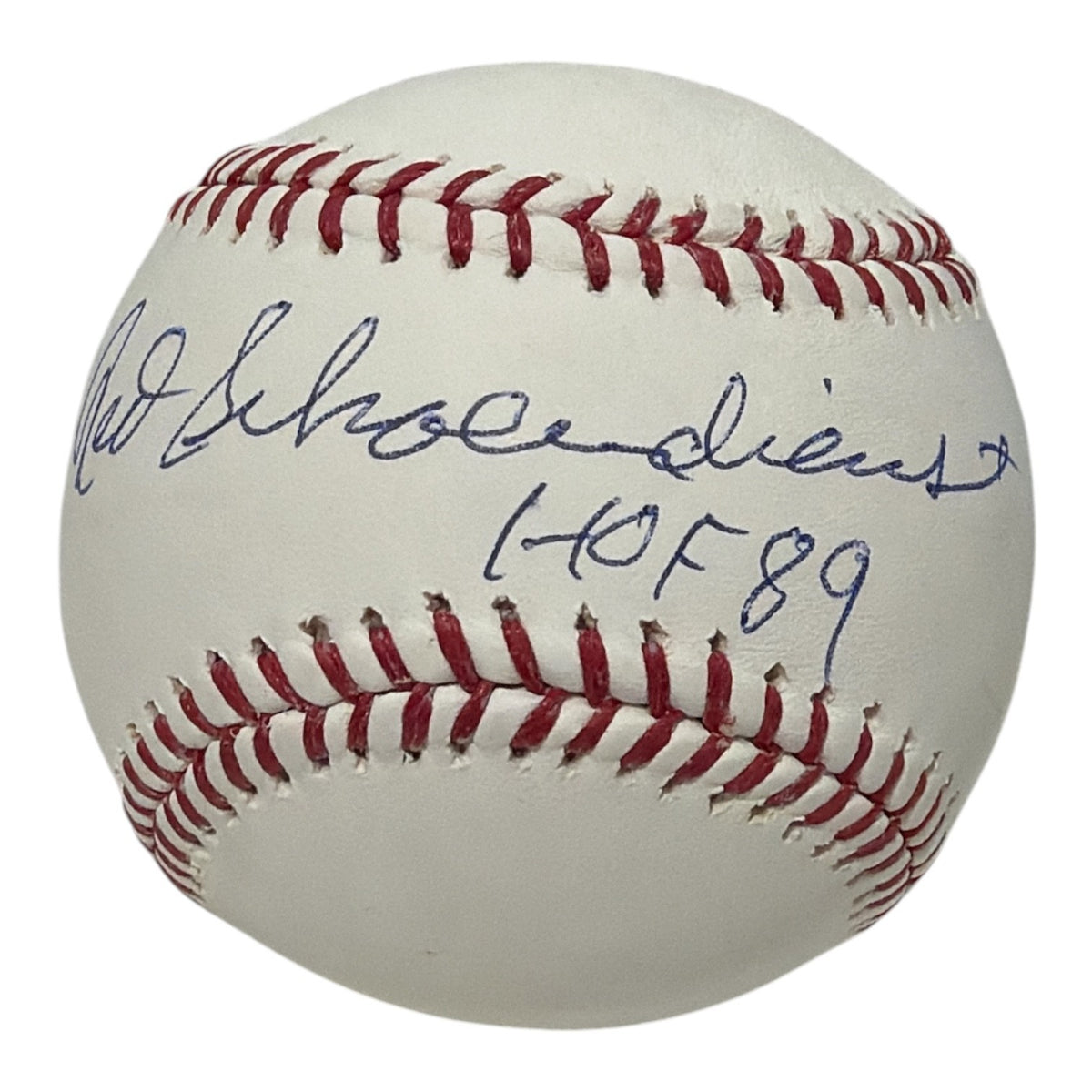 Red Schoendienst Signed Autographed ROMLB Baseball w/ HOF 89 JSA COA Cardinals0