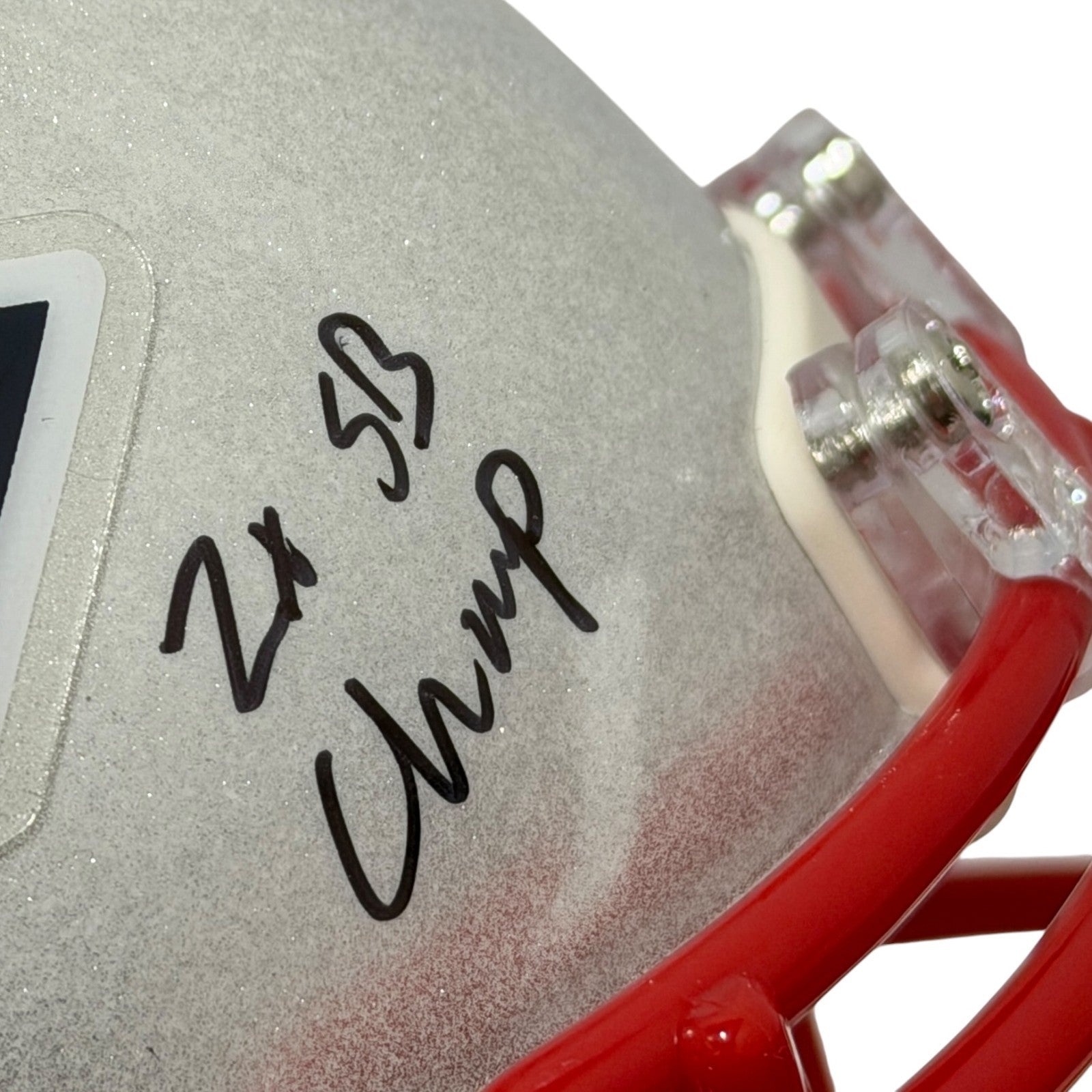 David Andrews Signed Patriots Speed Mini Helmet w/ 2x SB Champ JSA Witness COA2