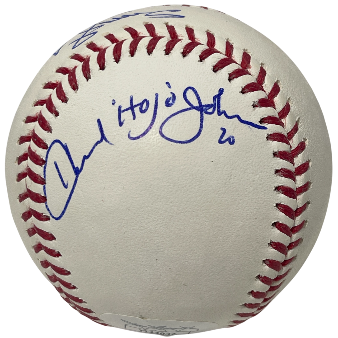 Darryl Strawberry & Howard Johnson Signed ROMLB Baseball w/ Ins JSA COA Mets1