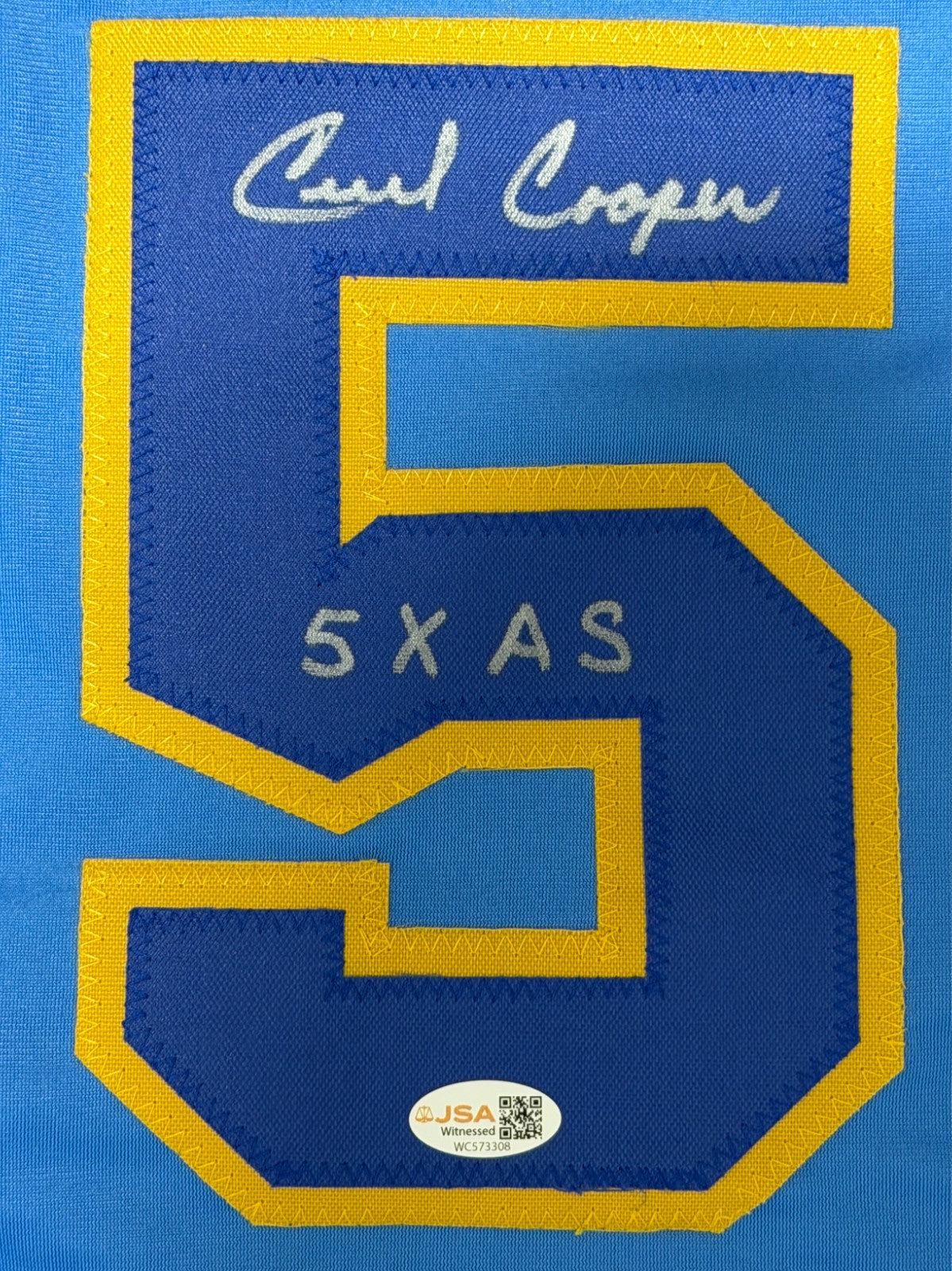 Cecil Cooper Signed Milwaukee Brewers Custom Jersey w/ 5x AS JSA Witness COA1