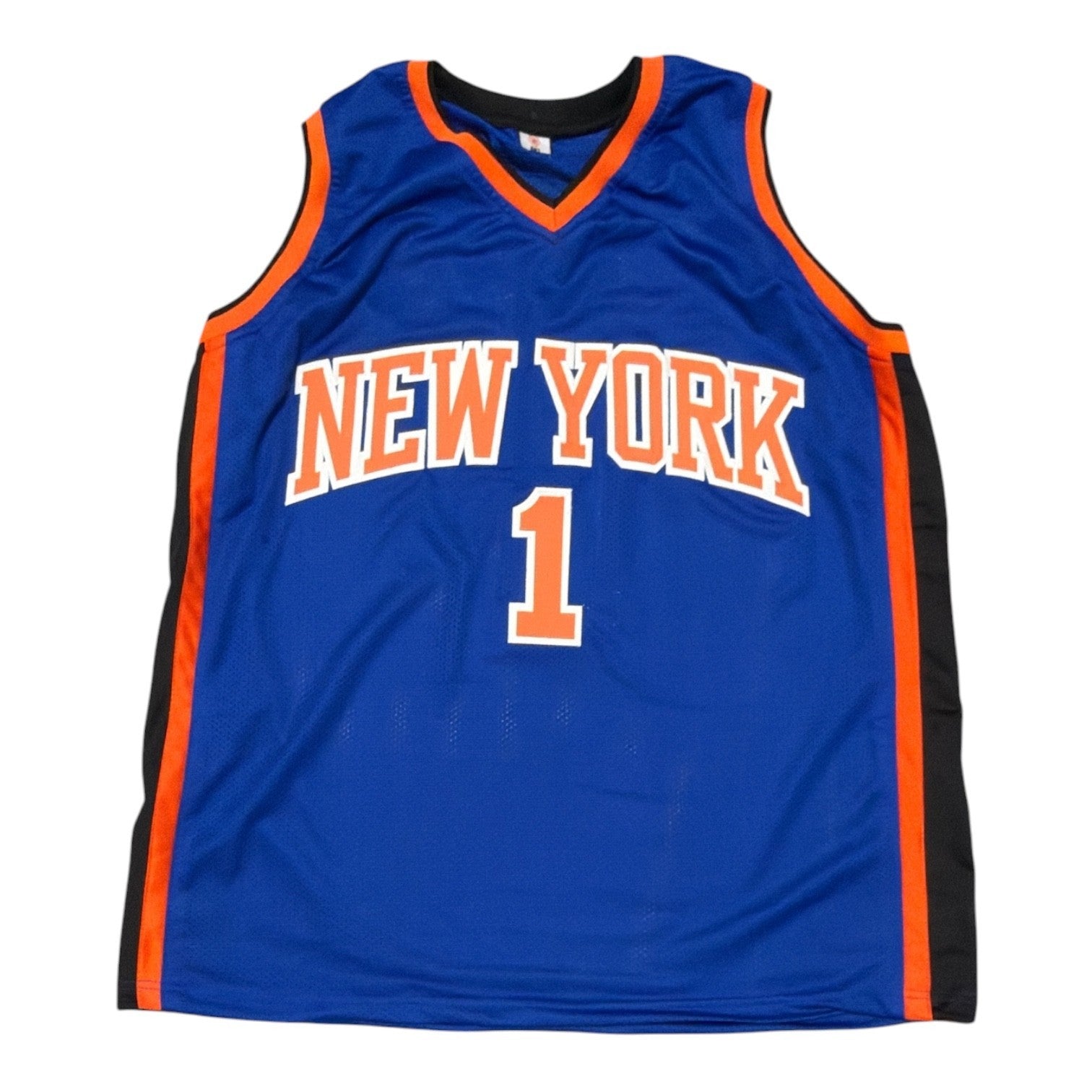 Steve Francis Signed Autographed New York Knicks Custom Jersey JSA Witness COA2