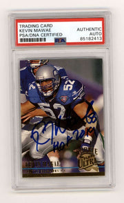 Kevin Mawae 1994 Fleer Ultra 508 Rookie RC w/ HOF 2019 Signed PSA Authentic Auto0
