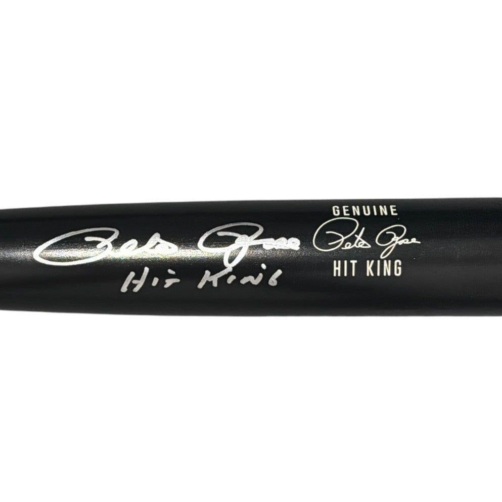 Pete Rose Signed Autographed Genuine Hit King Black w/ Hit King FITERMAN COA1