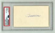 Juan Marichal Signed Autographed 3x5 Index Card Cut PSA Authentic Auto Giants0