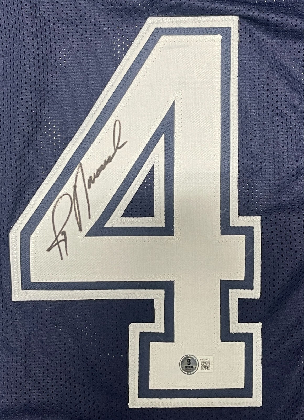 Jay Novacek Signed Dallas Cowboys Custom Jersey Beckett Witness BAS COA1