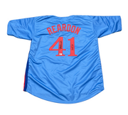 Jeff Reardon Signed Montreal Expos Custom Jersey w/ 367 SV Beckett Wit BAS COA0