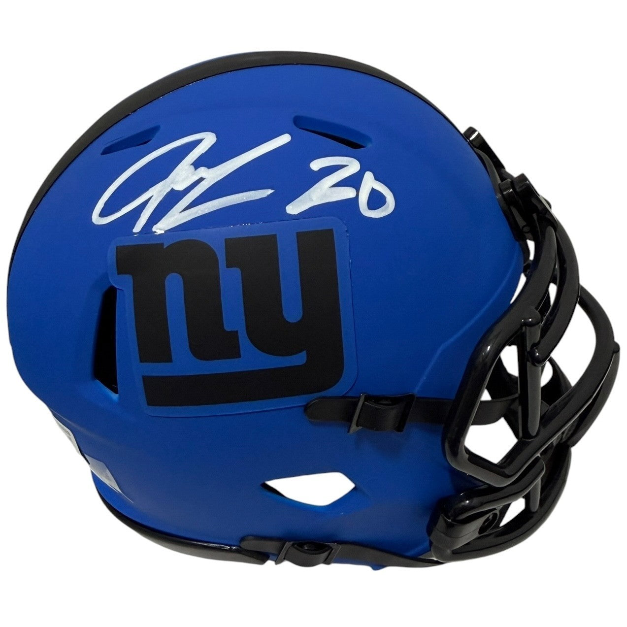 Jeremy Shockey Signed New York Giants Rave Mini Helmet Beckett Witness BAS COA0