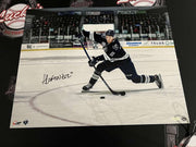 Alexis Lafreniere Signed 16x20 Photo "On Net" Upper Deck UDA COA NY Rangers0