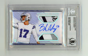 Brandon Aubrey 2023 Hits Mem Silver H RPA Dual Patch Auto RC JSY # 17/17 BGS BAS0