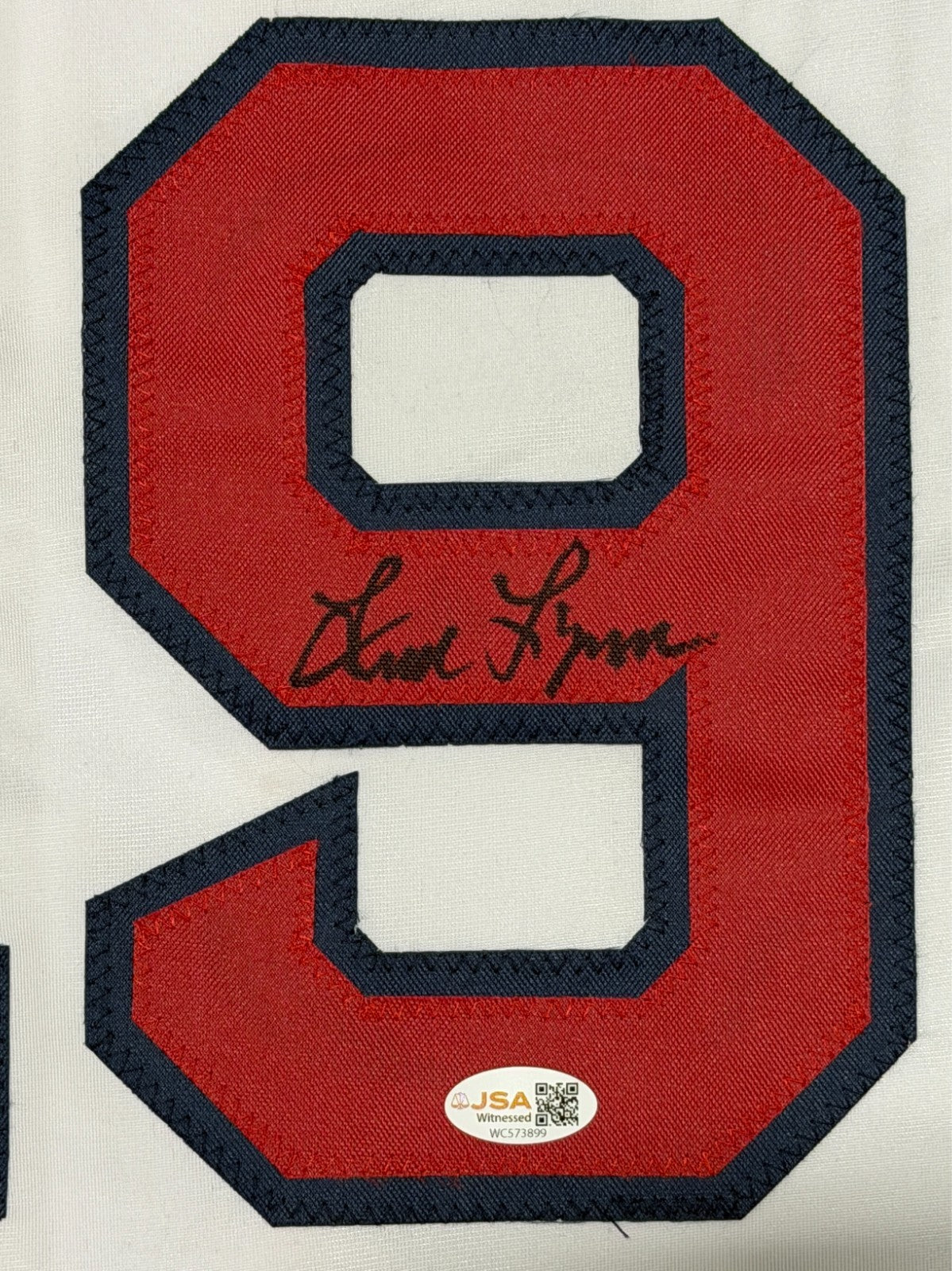 Fred Lynn Signed Autographed Boston Red Sox Custom Jersey JSA Witness COA1