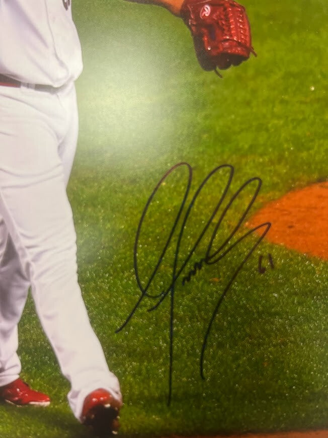 Alex Reyes Signed Autographed 16x20 Photo LSCM COA HOLO Cardinals PF D1