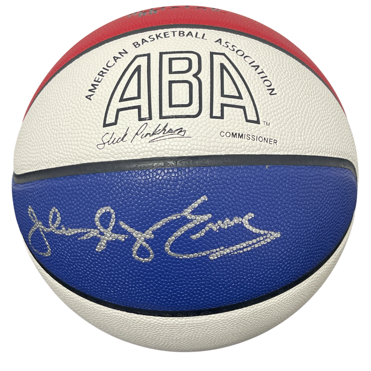 Julius Erving Signed Autographed ABA Basketball w/ Dr J Beckett Witness BAS COA0