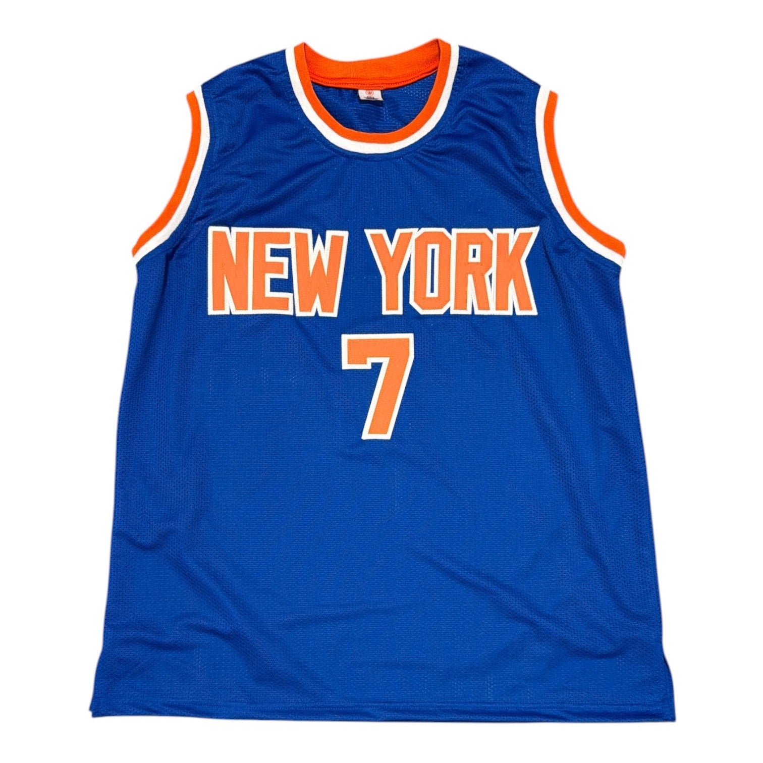 Kenny Sky Walker Signed New York Knicks Custom Jersey w/ 89 Dunk Champ JSA W COA2