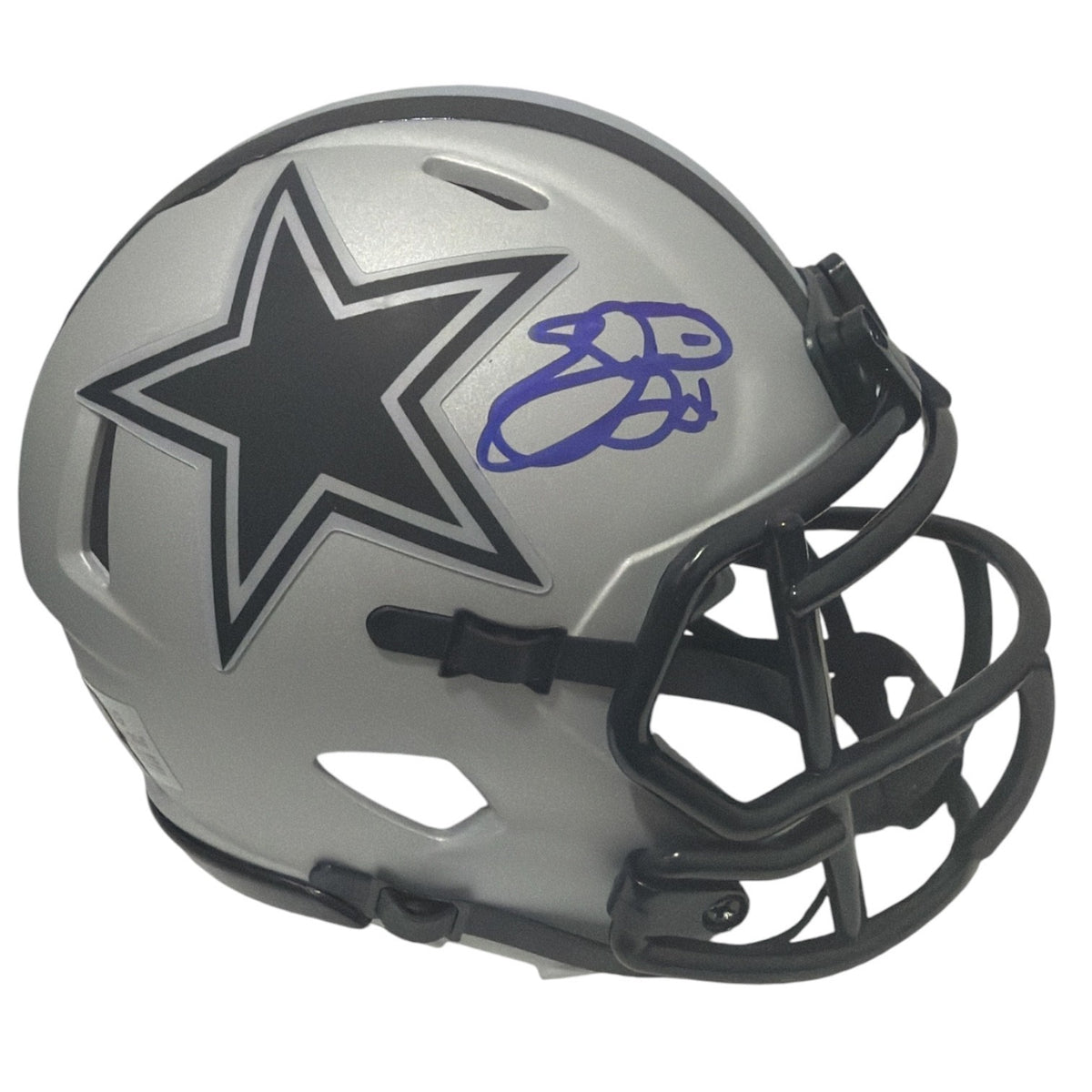 Emmitt Smith Signed Dallas Cowboys Rave Mini Helmet Prova + JSA COA0