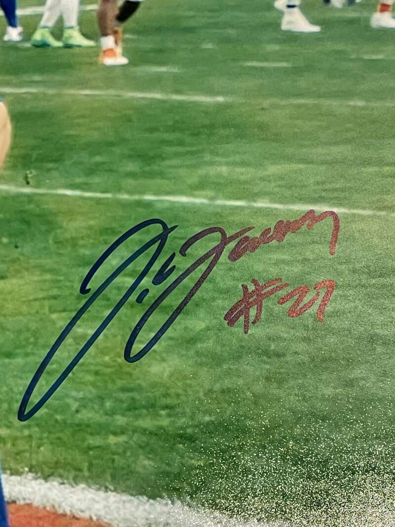 JC Jackson Signed Auto Autographed 16x20 Photo Pro Bowl BAS COA Patriots1