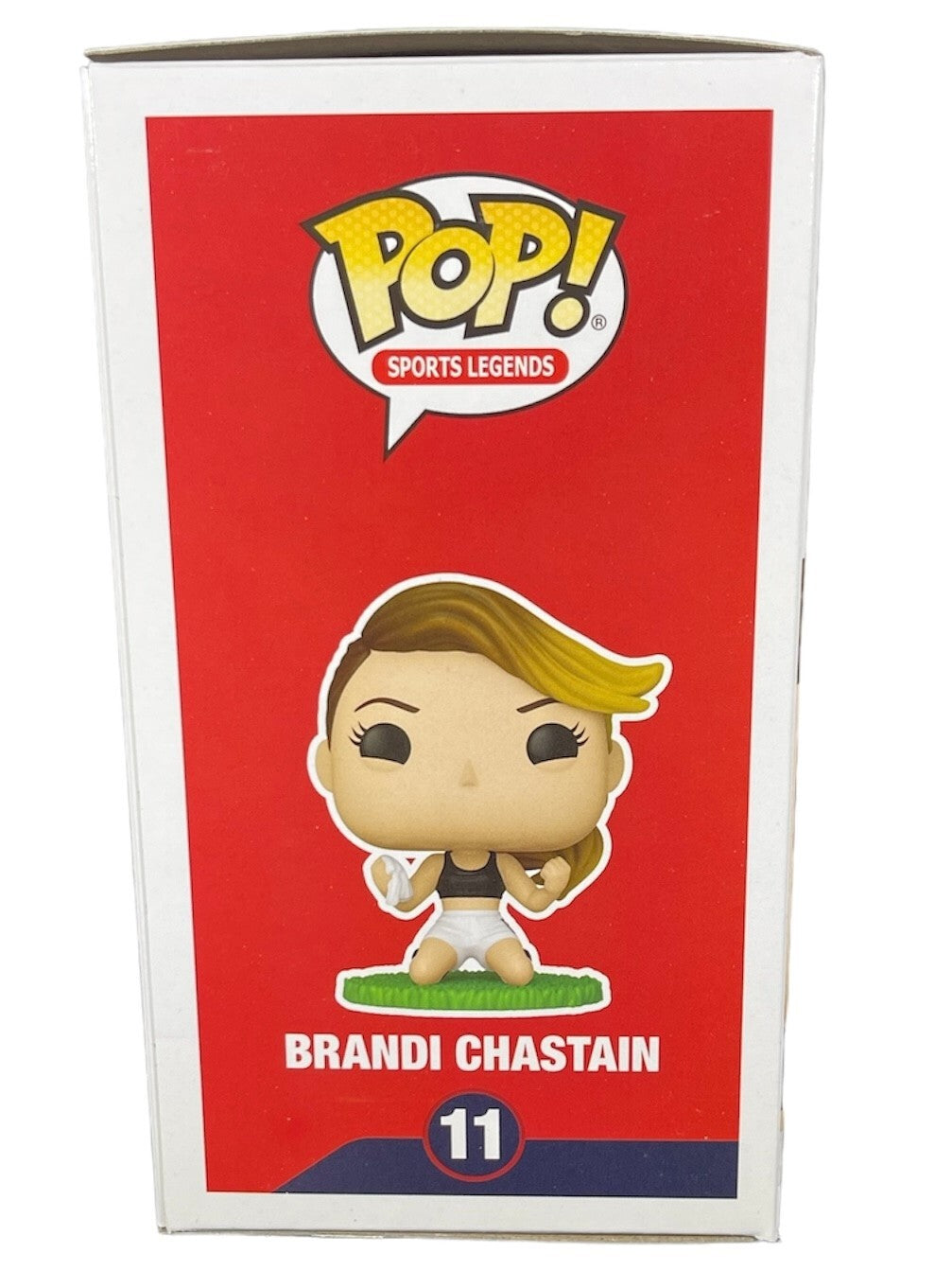 Brandi Chastain Signed Auto USA Funko Pop 99 WC Wining Goal Beckett BAS COA RWB1