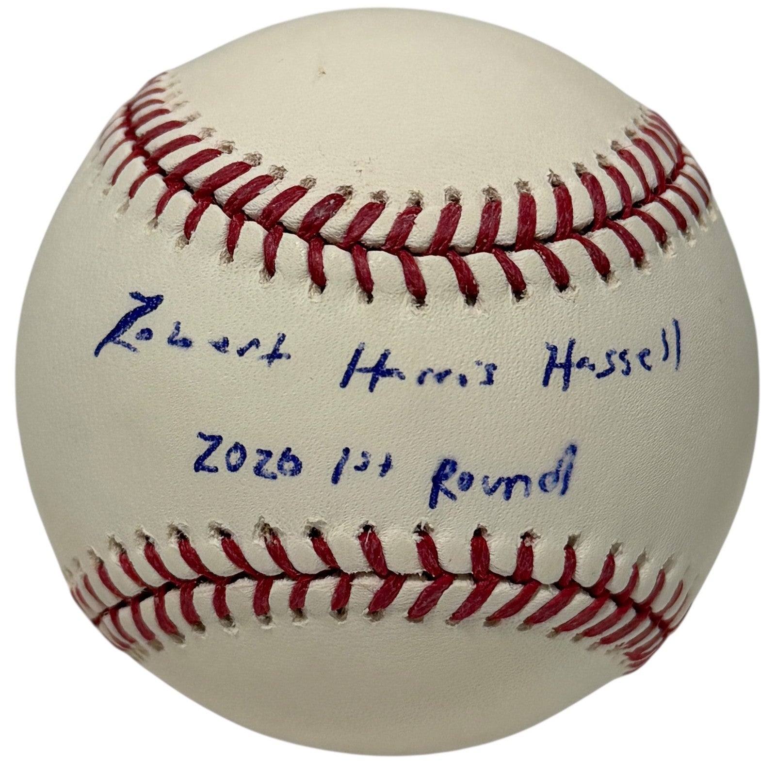 Robert Hassell Signed Full Name ROMLB Baseball w/ 2020 1st Round Insc. JSA COA0