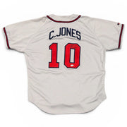 Chipper Jones Signed Atlanta Braves Russell Authentic Jersey w 99 NL MVP JSA COA0