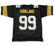 Levon Kirkland Signed Pittsburgh Steelers Custom Jersey Beckett Witness BAS COA0