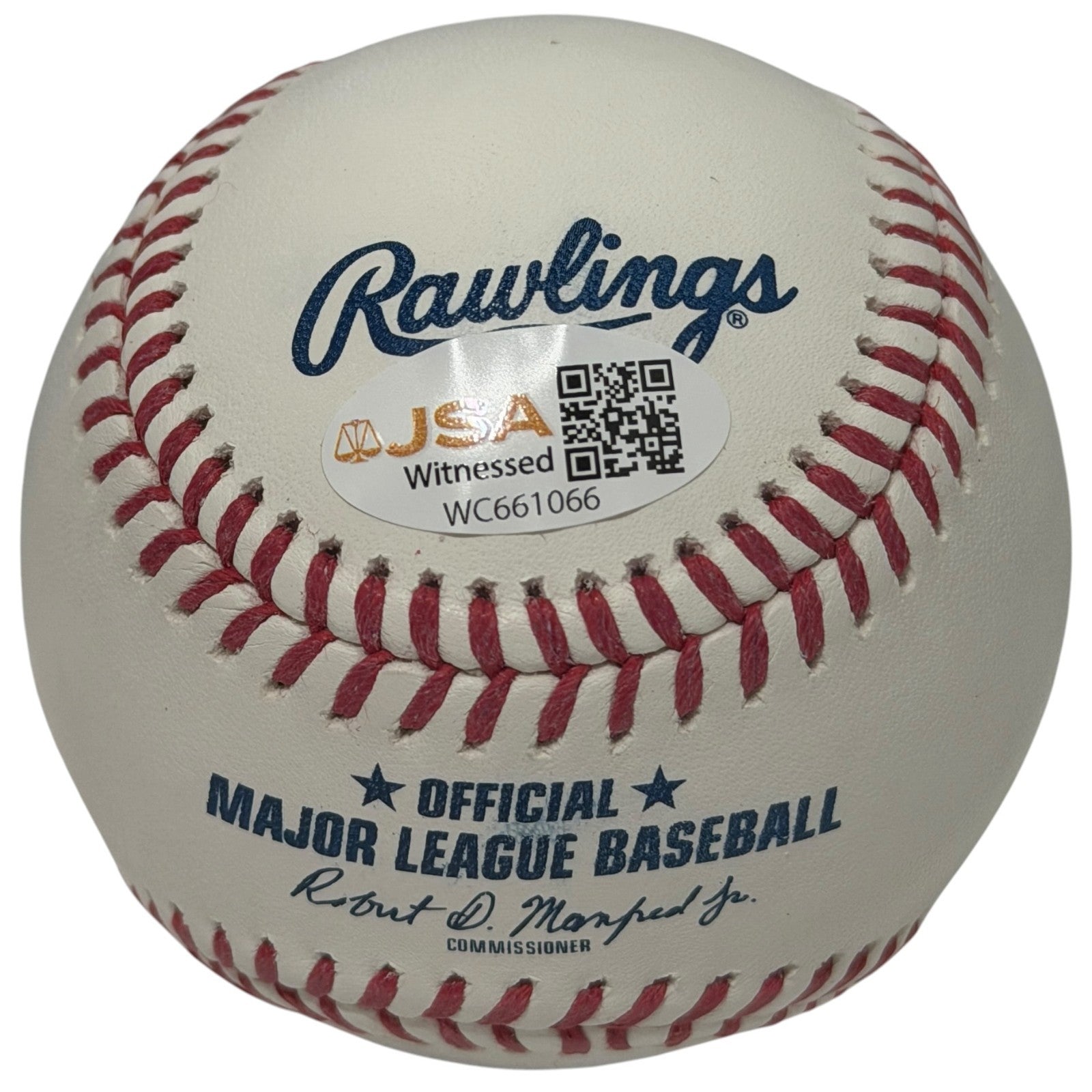 Fred Lynn Signed Autographed ROMLB Baseball w/ 75 ROY / MVP Insc JSA Witness COA1