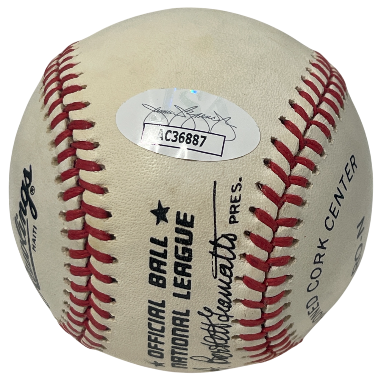 Fernando Valenzuela Signed Rawlings National League Baseball Dodgers JSA COA A5