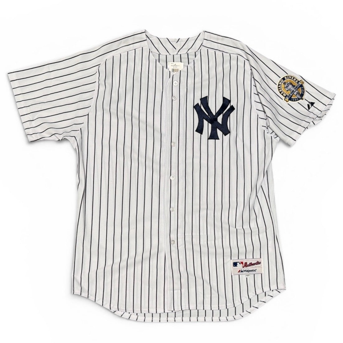 Mariano Rivera Signed NY Yankees Majestic Jersey w/ Retirement Patch STEINER COA2