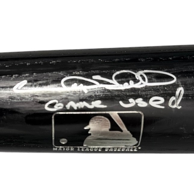 Gary Sheffield Signed Game Used Louisville Slugger Black Bat JSA COA Dodgers B1