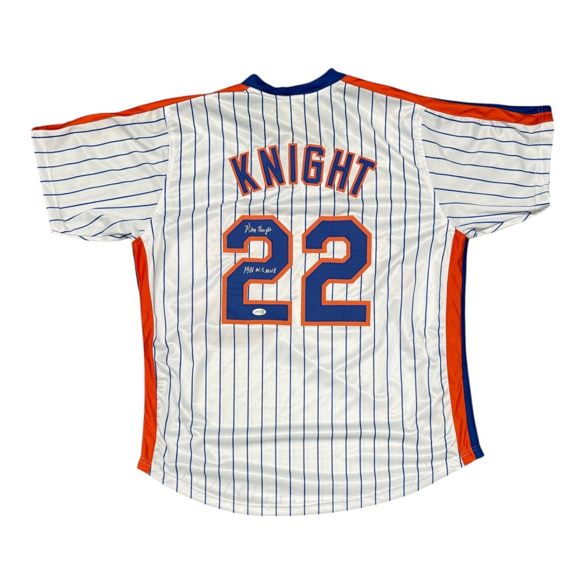 Ray Knight Signed New York Mets Custom Jersey w/ 1986 WS MVP JSA COA0