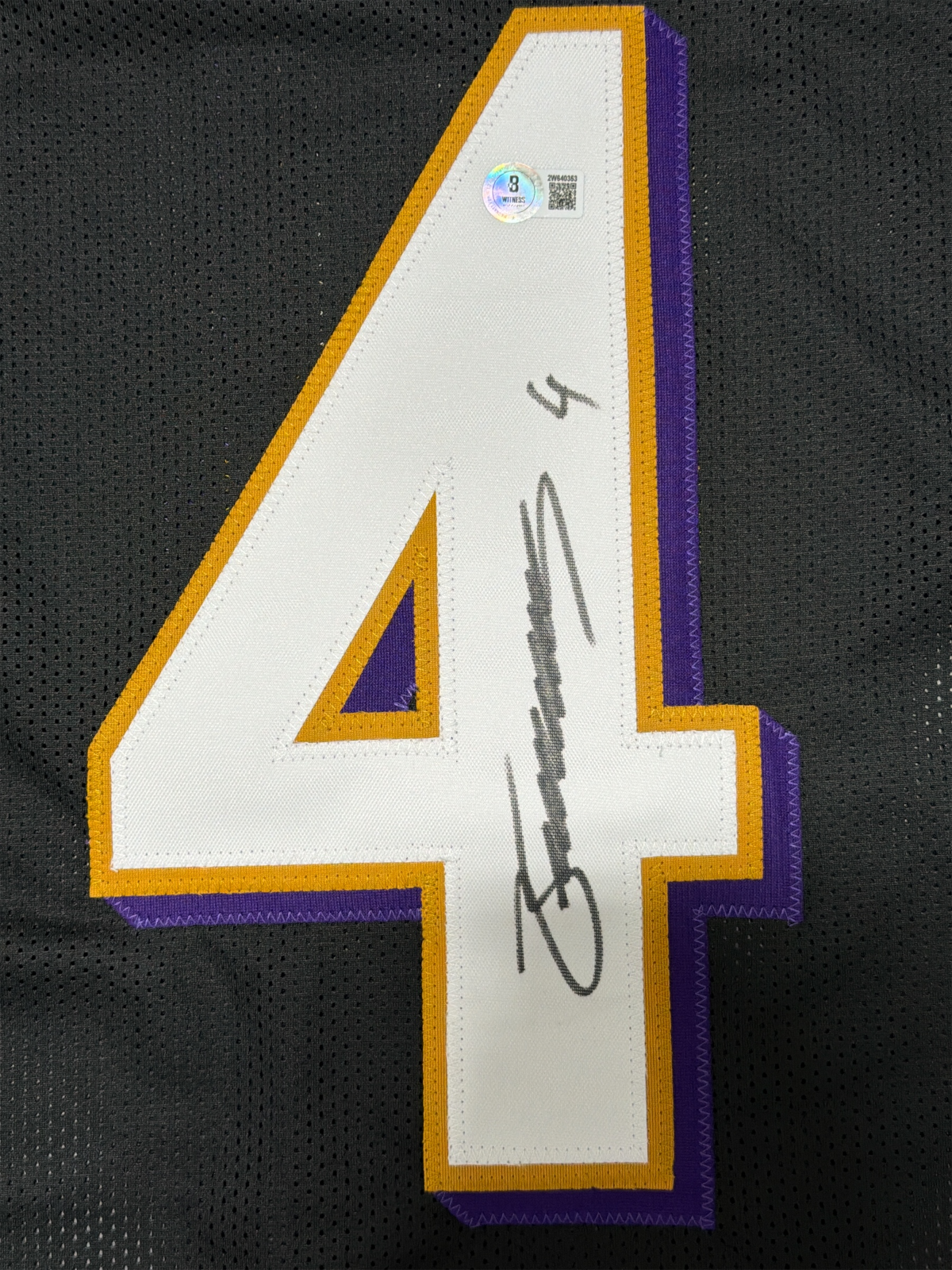 Zay Flowers Signed Baltimore Ravens Custom Jersey Beckett Witness BAS COA1