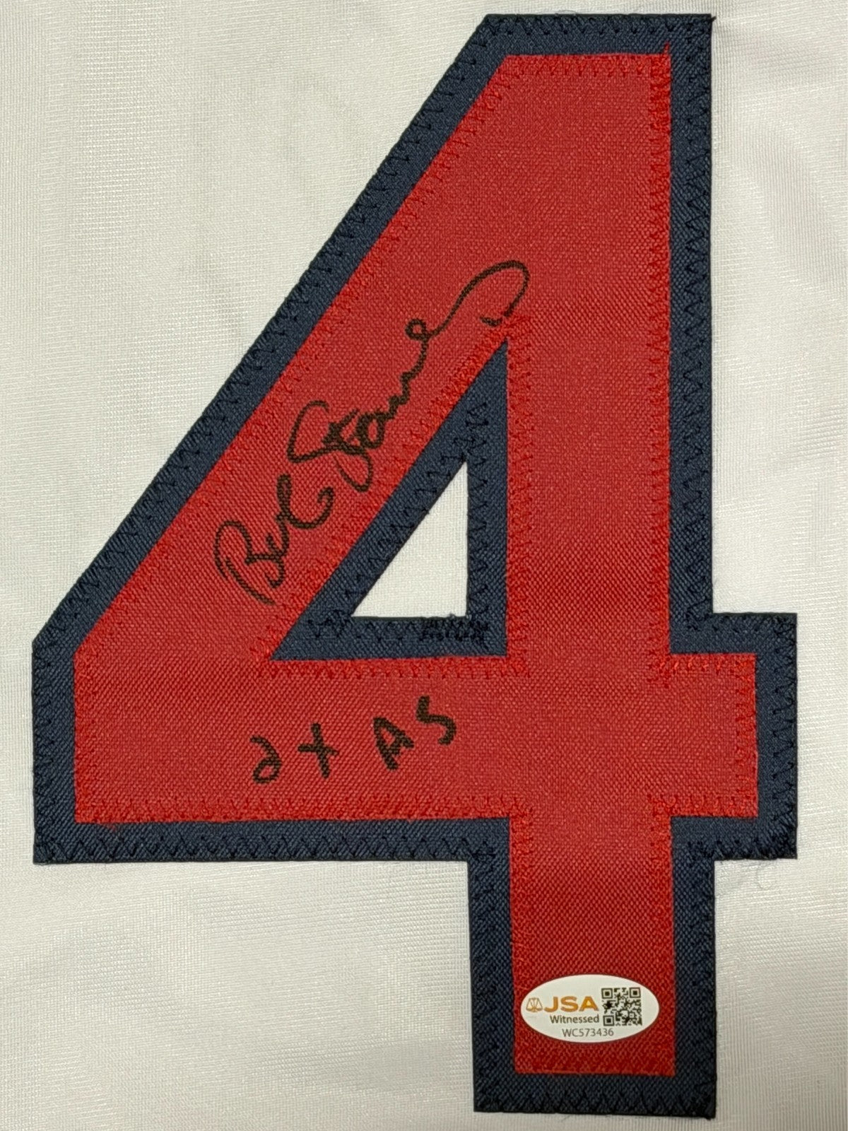 Bob Stanley Signed Boston Red Sox Custom Jersey w/ 2x AS JSA Witness COA1