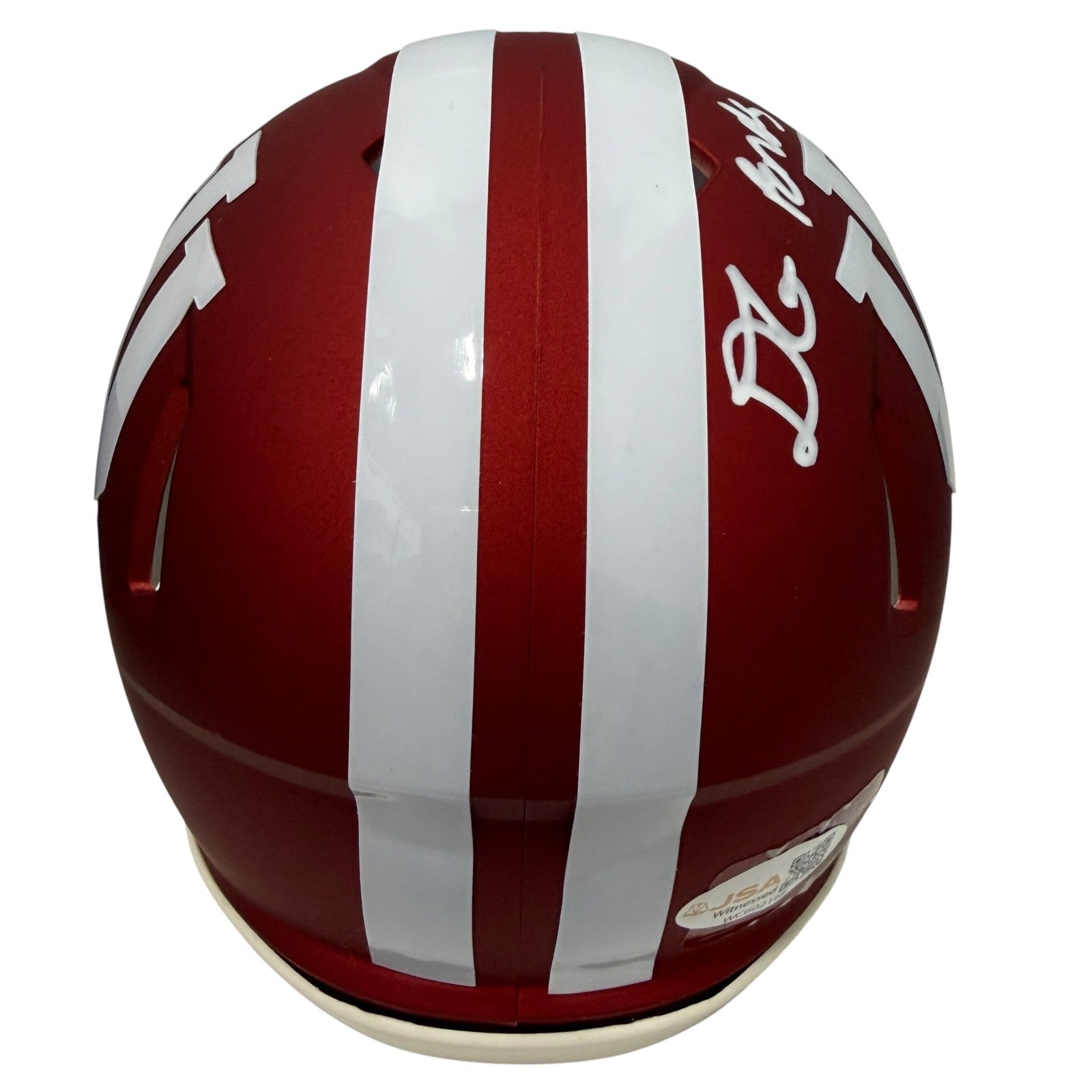 D'Angelo Ponds Signed Indiana Mini Helmet w/ 2026 National Champs! JSA Wit COA3