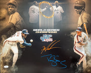 Dwight Doc Gooden & Darryl Strawberry Signed 16x20 Photo Comp JSA COA Mets0