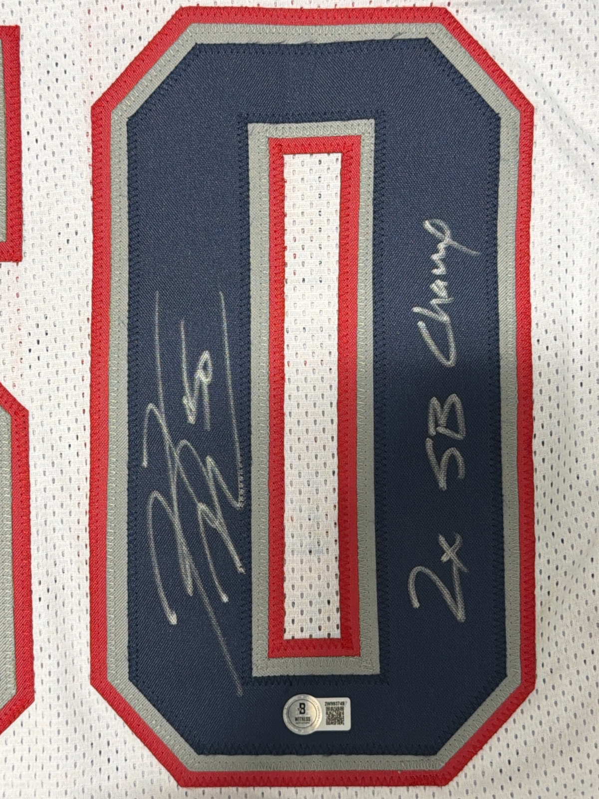 Rob Ninkovich Signed Patriots Custom Jersey w/ 2x SB Champ Beckett Wit BAS COA1