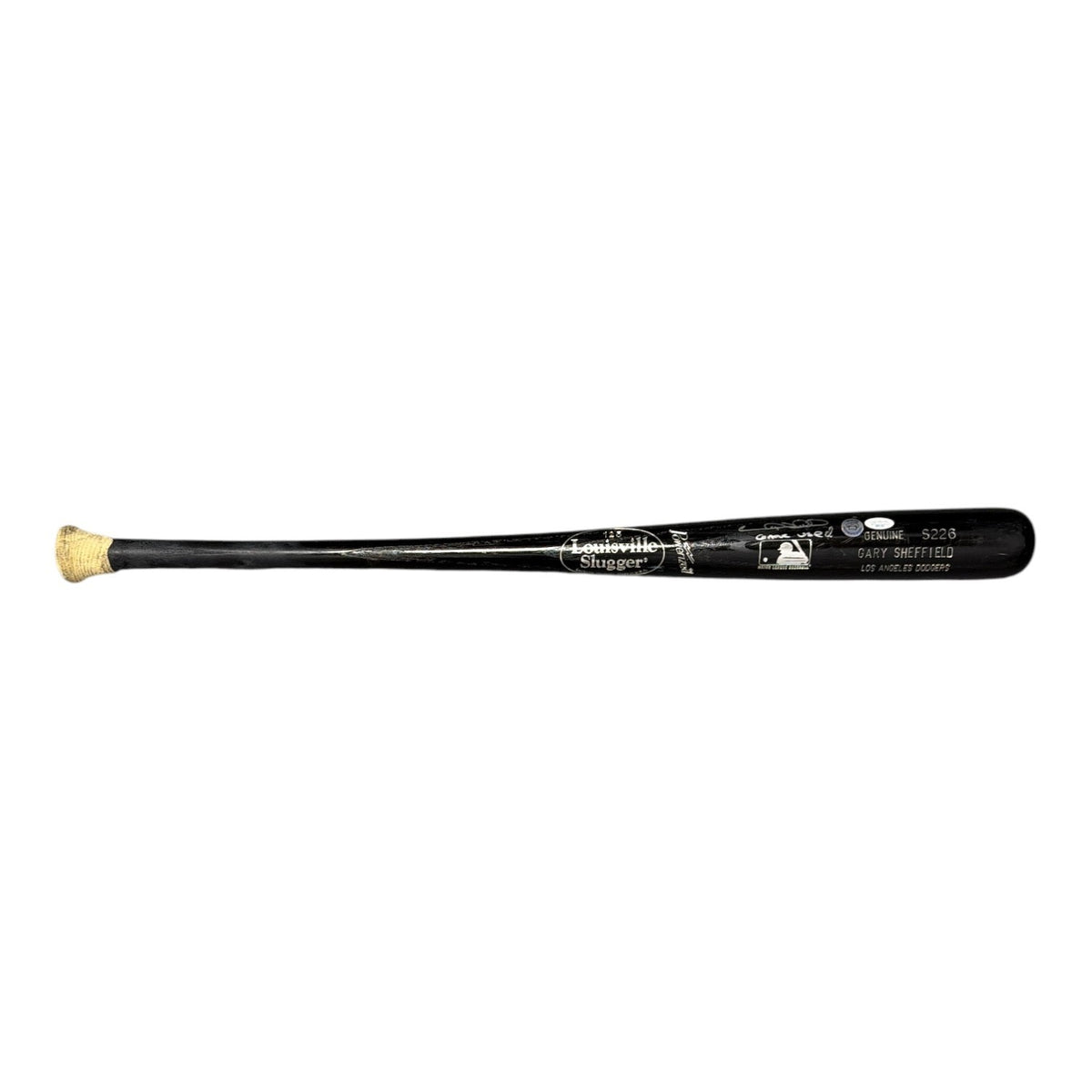 Gary Sheffield Signed Game Used Louisville Slugger Black Bat JSA COA Dodgers B2