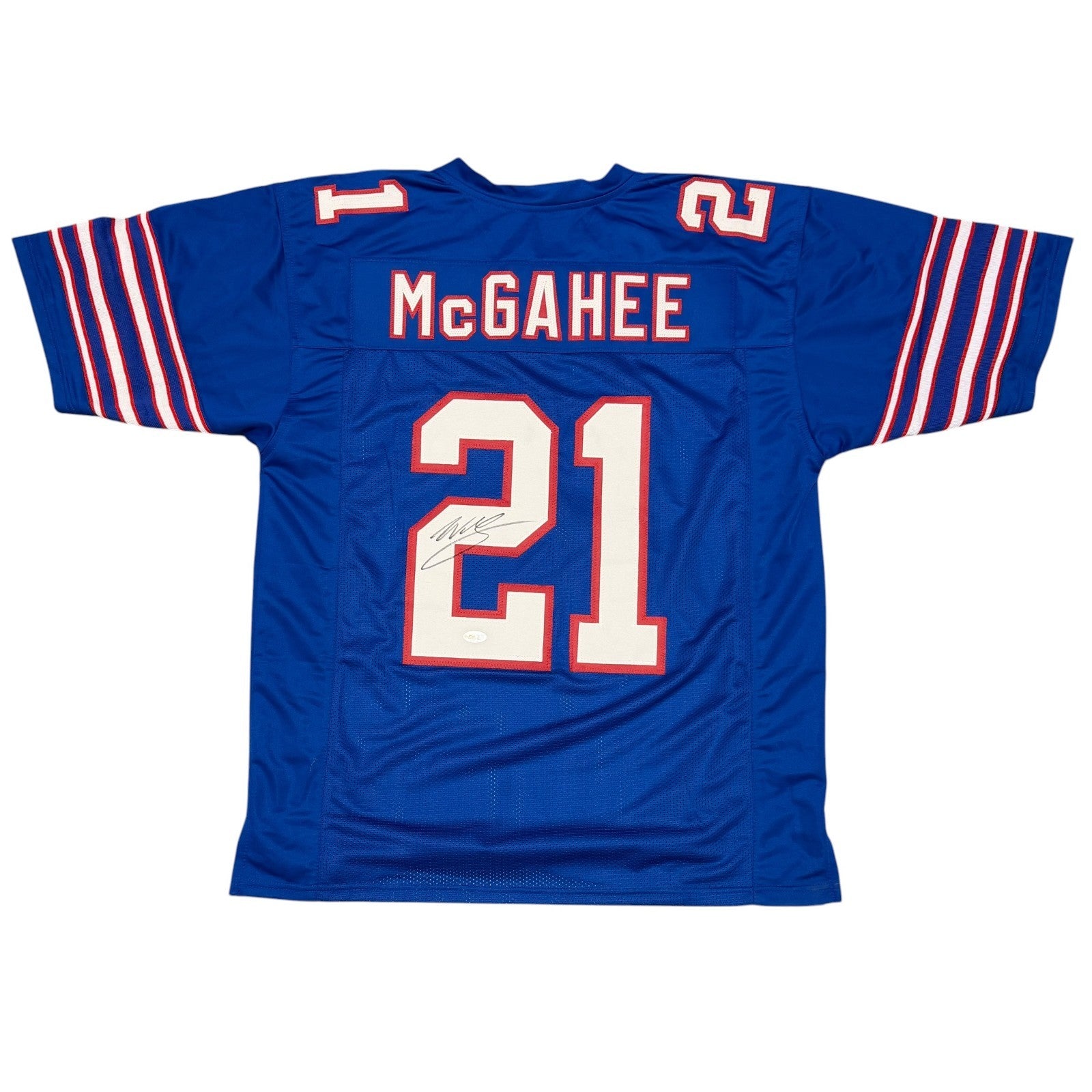 Willis McGahee Signed Autographed Buffalo Bills Custom Jersey JSA Witness COA0