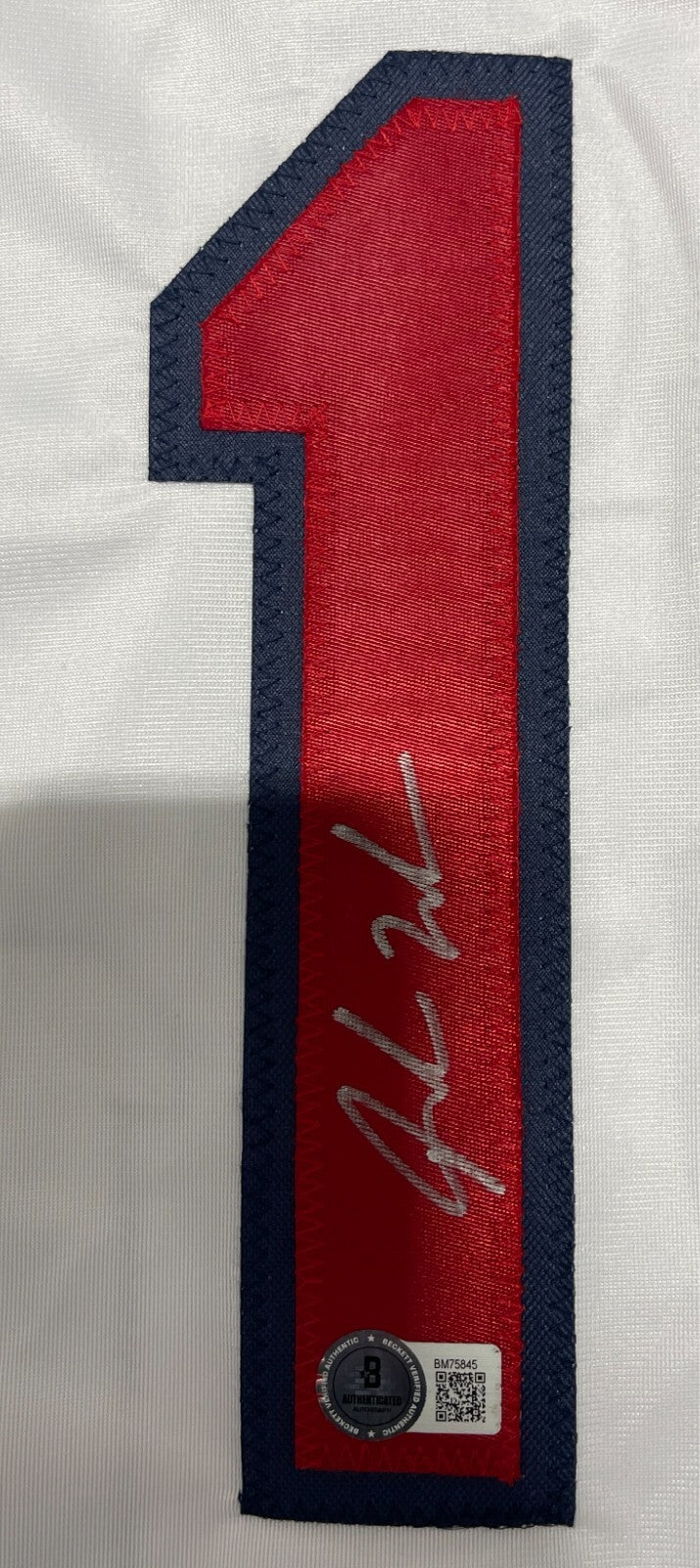 Jordan Walker Signed St Louis Cardinals Custom Jersey Beckett BAS COA1