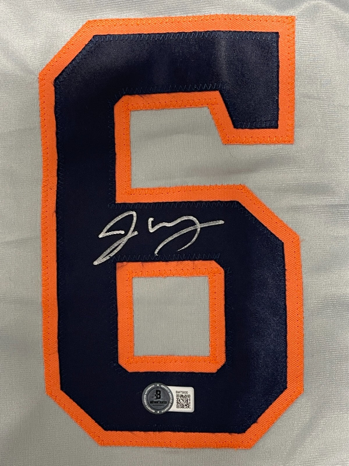 Jake Meyers Signed Houston Astros Custom Jersey Beckett Witness BAS COA1