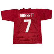 Jacoby Brissett Signed Cardinals Custom Jersey w/ Rise Up Red Sea JSA Wit COA0