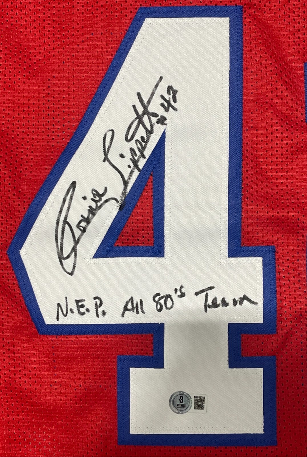 Ronnie Lippett Signed Patriots Custom Jersey w NEP ALL 80 Team Beckett W BAS COA1