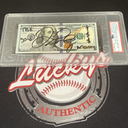 Floyd Mayweather Jr Signed $100 Bill US Currency x4 Inscriptions PSA 10 Auto F0
