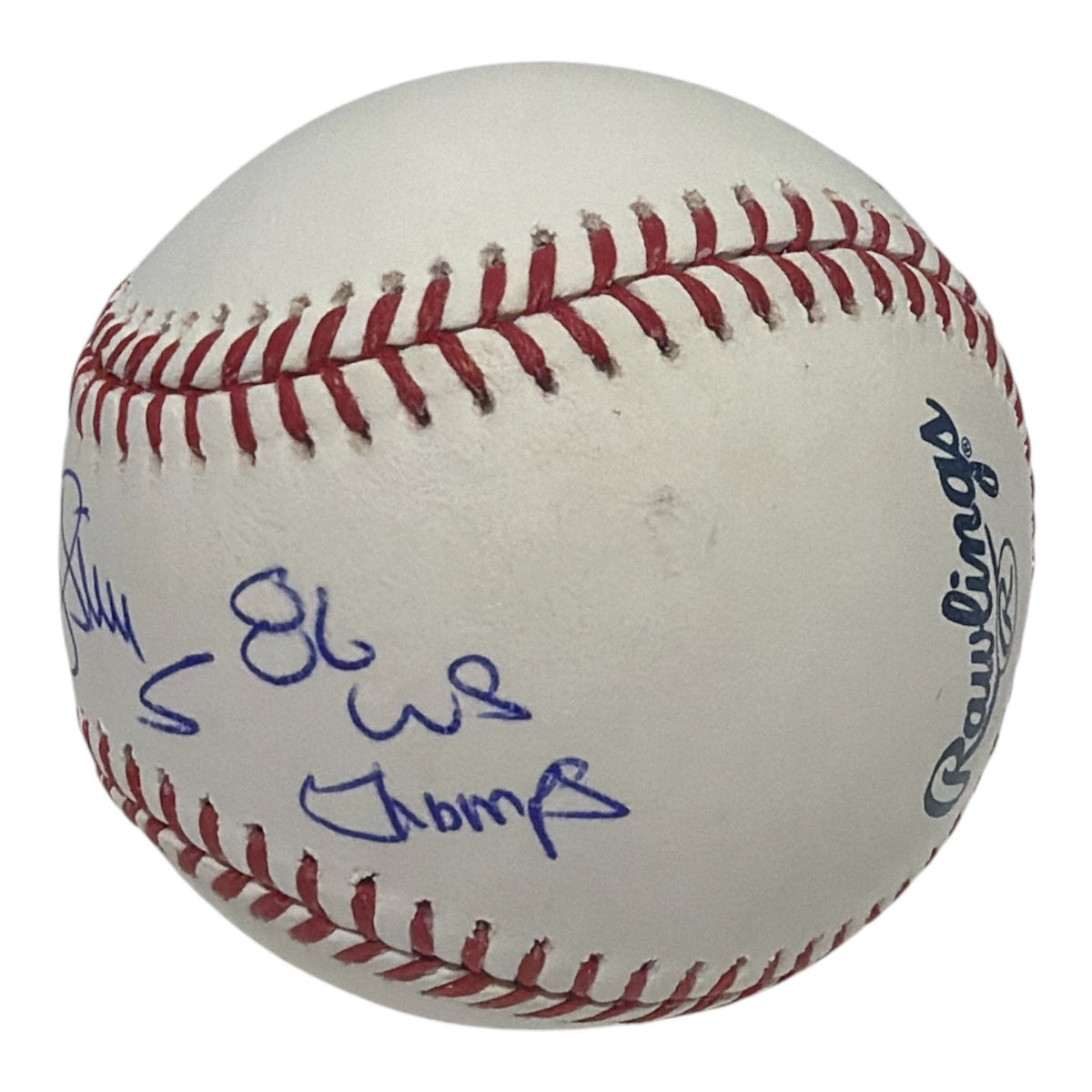 Darryl Strawberry Signed Autographed ROMLB Baseball w/ 86 WS Champs JSA COA Mets1