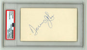 Tommy John Signed Autographed 3x5 Index Card Cut PSA Authentic Auto Yankees0