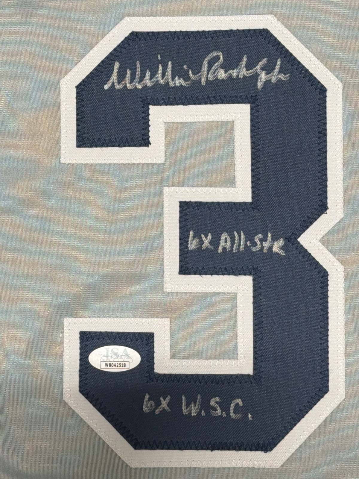 Willie Randolph Signed New York Yankees Custom Jersey w/ 2x Insc JSA COA1